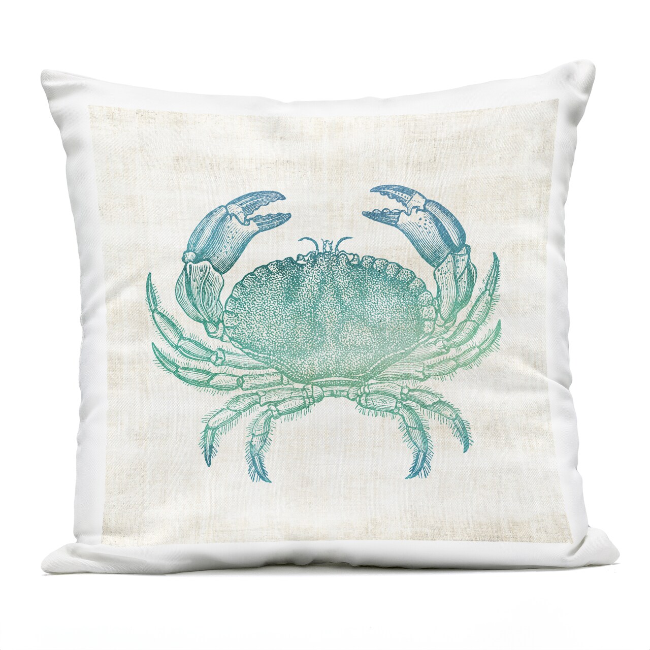 Stupell Industries Ombre Crab Impression Outdoor Printed Pillow, design by Susan Arnot, 18 x 7 x 18